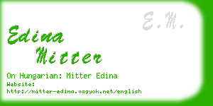 edina mitter business card